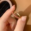 Fashionable Zircon And Red Corundum Rings For Women Elegant Couple Band Jewelry Stylish Finger Ring Gift For Her