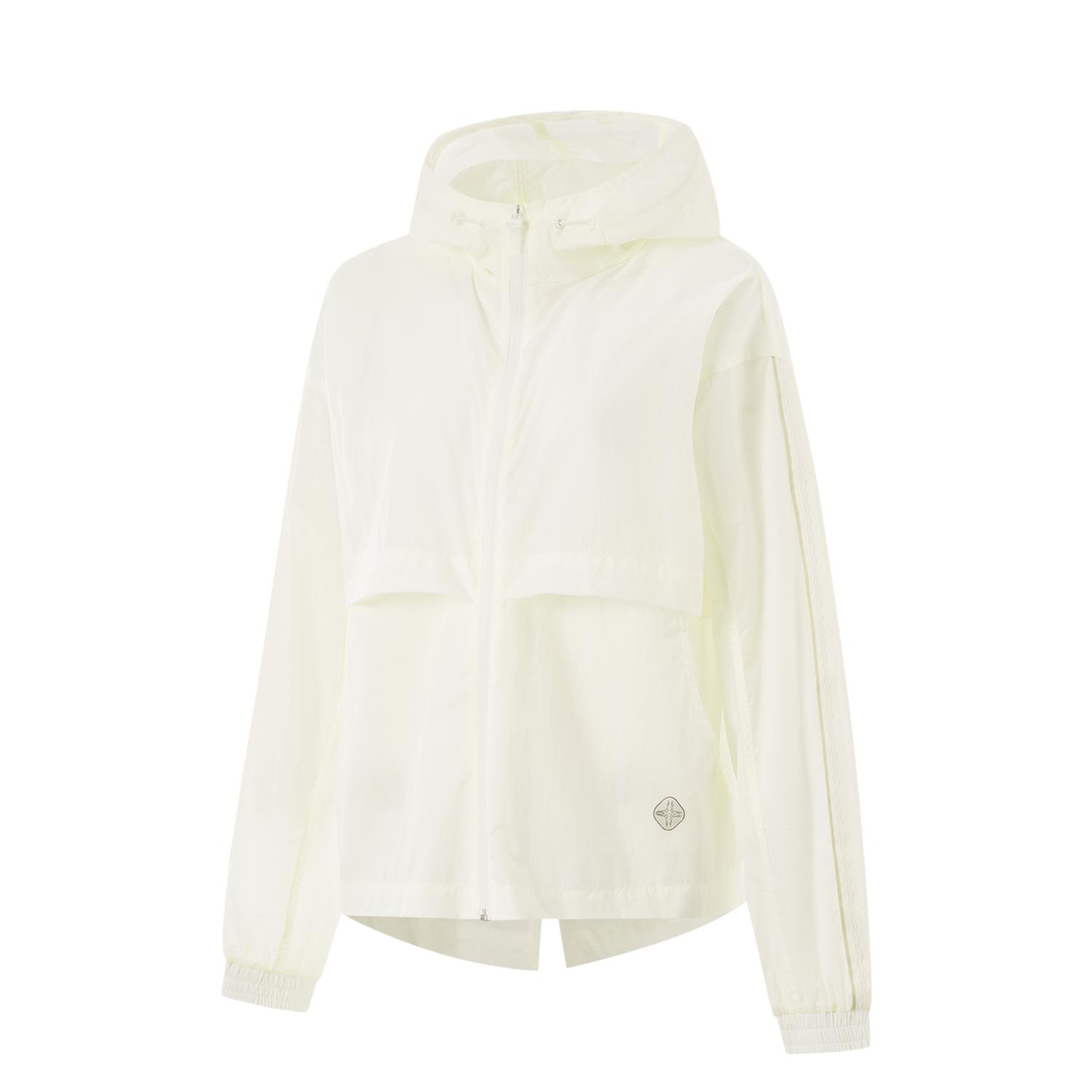 

Li-Ning Comfortable Versatile Hooded UV Protection Sun Protection Clothing Women Outerwear Off-White AFDU896-1 L