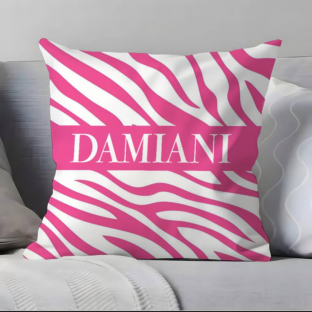 Italian Gorgeous D-Damiani Pillow Case Anti-dustmite Pillowcase Invisible zipper silky short plush Sofa cushion cover