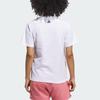 Adidas Letter Pattern Printed Round Neck Short Sleeve T-Shirt Women T-Shirts White JN2543
