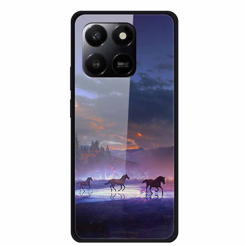 6.77" Glass Back Cover For Honor 400 Smart X7d 2025 Case Tempered Glass Case For Honor Play 10T 5G Case Protective Fundas Shells