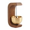 Wooden Doorbell Magnetic Wind-bell Cafe Entrance Reminder Walnut Door Bell Simple Wind Chime Home Office Door Wall Desk Decor