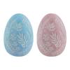Resin Figurine Artwork Collectible Decoration Easter Egg Statue Easter Sculpture for Indoor Housewarming Desk Bookshelf Cabinet