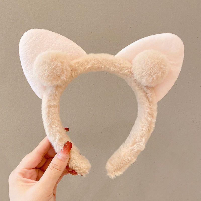 Niedliches Bären-Plüsch-Stirnband für die Gesichtsreinigung bei Frauen - Haarspangen-Accessoire