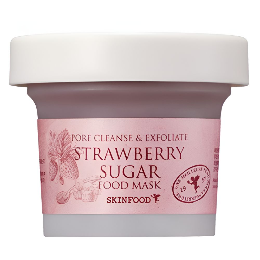 Skinfood Strawberry Sugar Food Mask Exfoliating Scrub Wash Off Face Mask Brightening Care 120g