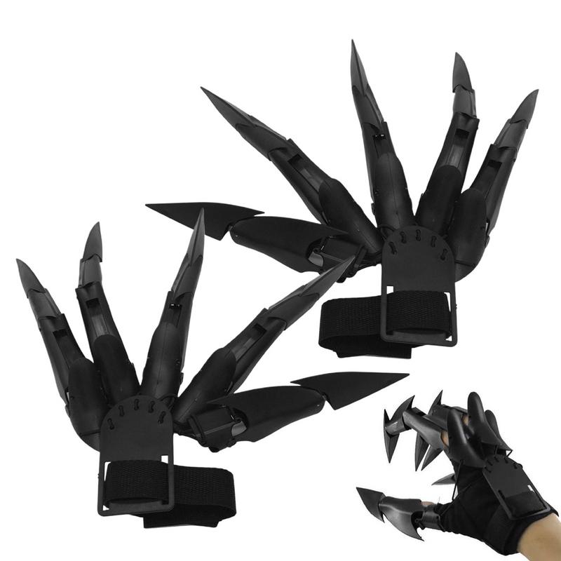 Strašidelné rukavice z kostlivce Nositelné Horrific Finger Extension Strašidelný kostěný dráp na ruce na halloweenskou párty