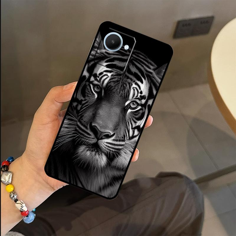 Animal Lion Tiger Case For Realme C53 C55 C51 C25 C63 C61 C65 C67 C71 C75 GT6 GT7 Pro 11 12 13 14 15 Pro Plus