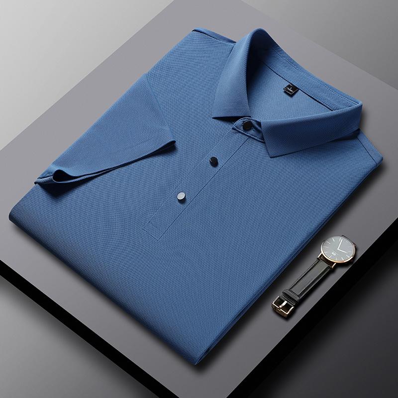 2026 Summer New Polo Shirt Men 3 Buttons Casual Work T Shirts Quick Dry Short Sleeve Golf Shirt High Quality Plus Size