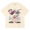 230 Gsm 100% Cotton Jujutsu Kaisen V47 Toji Print Unisex Heavy Cotton T Shirt