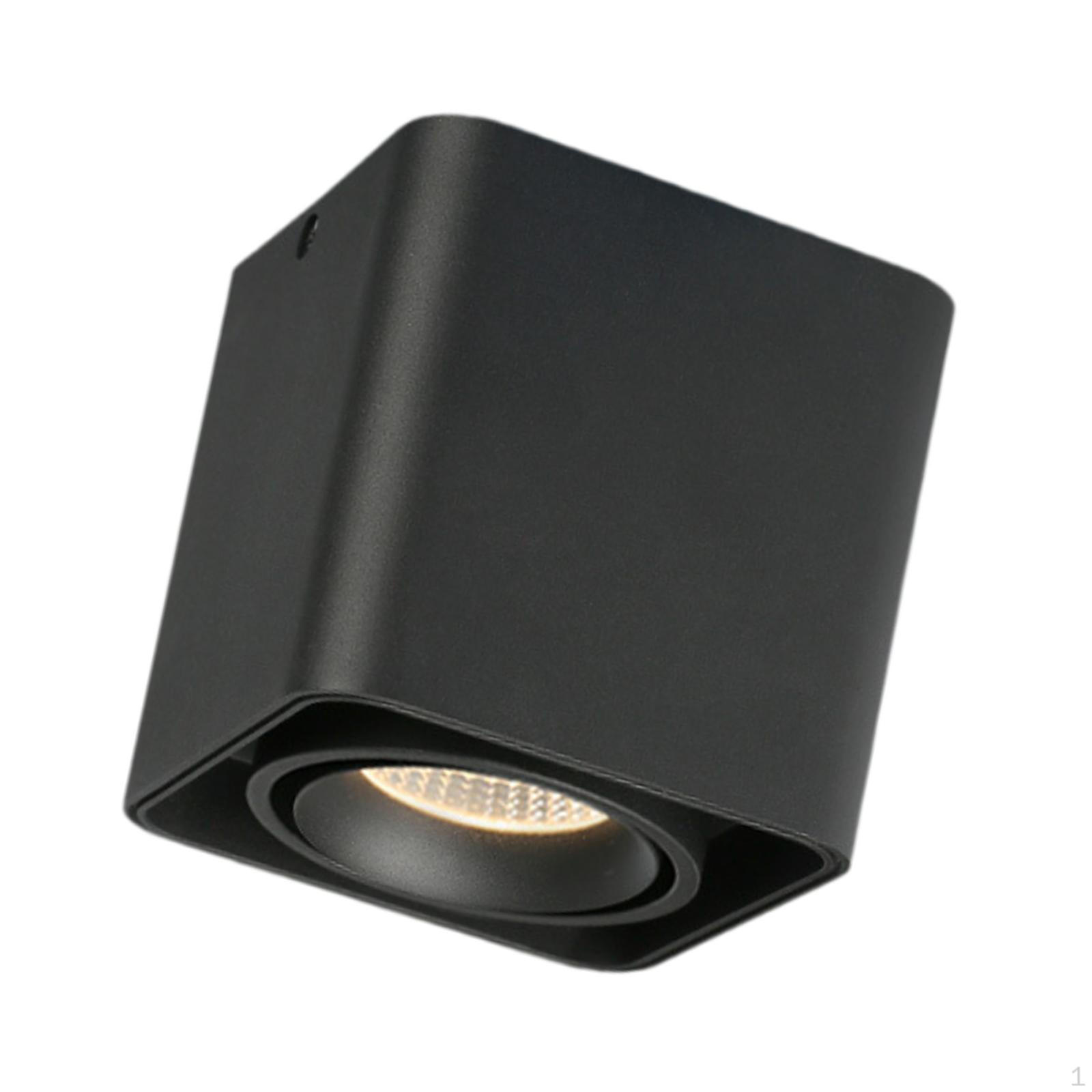 

Потолочные лампы с фокусным светом, алюминиевые, антибликовые, для коридора, цилиндрические, направленные вниз чёрный