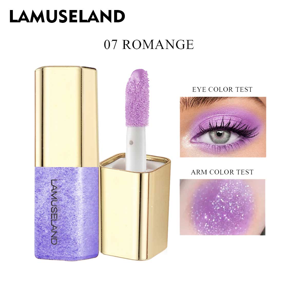 

LAMUSELAND 8 цветов жидкие тени для век элегантные блестящие тени для век макияж