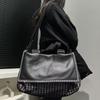 Women'S Splicing Tote Bag Large Capacity Flip Diagonal Span Handbag