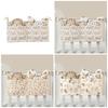 Baby Bedside Organizer Storage Bag with 2 Pockets for Toy Diaper Baby Cribs Storage Bag Multifunctional Hanging Pocket