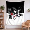 Collingwood Magpies Tapestry wall decor—perfect for bedrooms living rooms and dorm rooms Easy to install it enhances your space and creates a warm  co