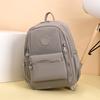 Solid Color Backpack Nylon Women's Backpack Travel Schoolbag