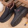 Winter-Stoffschuhe für Herren, Baumwollschuhe, Übergröße, Herrenschuhe, Plus-Size-Schuhe, dicke Samtstiefel für ältere Menschen, kältebeständige Baumwollstiefel, Botas para Hombre
