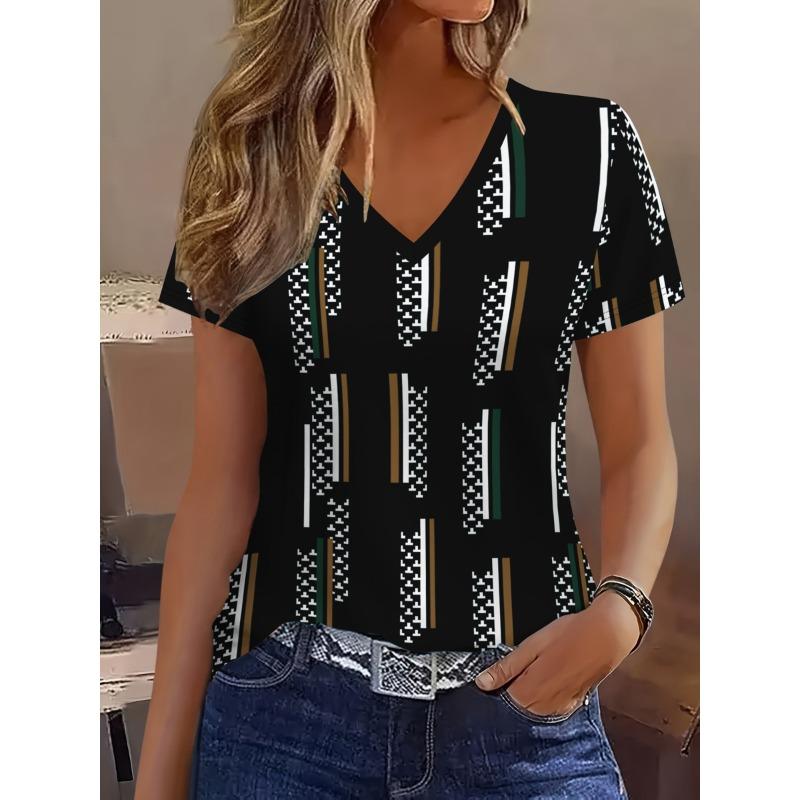 Casual fashion short-sleeved women s sport shirt - Summer new style women s short-sleeved top XL