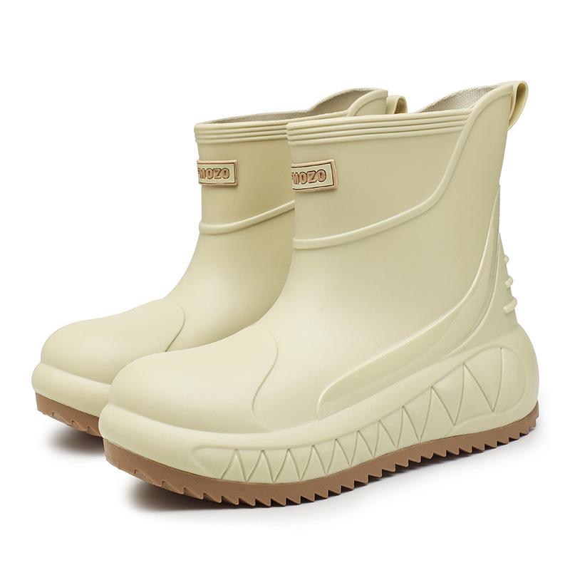 Fashion rain shoes men's outdoor waterproof fishing shoes versatile water shoes non-slip kitchen men's soft-soled comfortable rubber shoes
