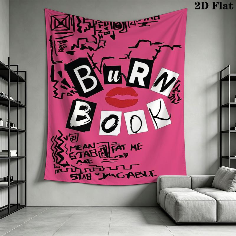 Burn Book Pattern Home Decor Tapestry, Wall Hanging, Decorative RV Wall Cloth.NGT0928614