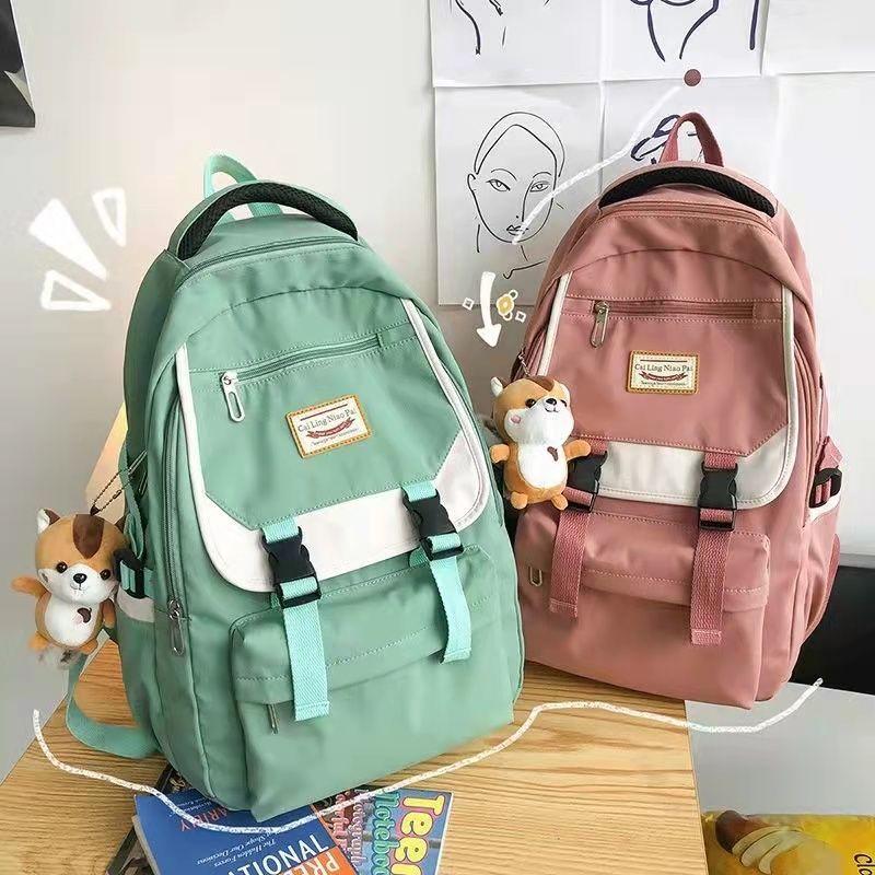 Women's Backpack School Bag, Campus High School Junior High School Student Versatile Trendy Backpack, Large Capacity School Bag, Office Computer Bag