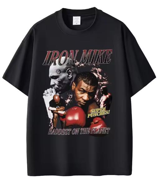 Mike Tyson Baddest On The Planet Tshirt Unisex Unisex Hip Hop Vintage T Shirts Unisexs Fitness Gym Breathable Pure Cotton Tshirts