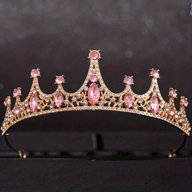 Baroque Crystal Tiaras and Crowns Rhinestone Prom Diadem Headband Crwon Bridal Wedding Hair Accessories Jewelry Crown Tiara Gift