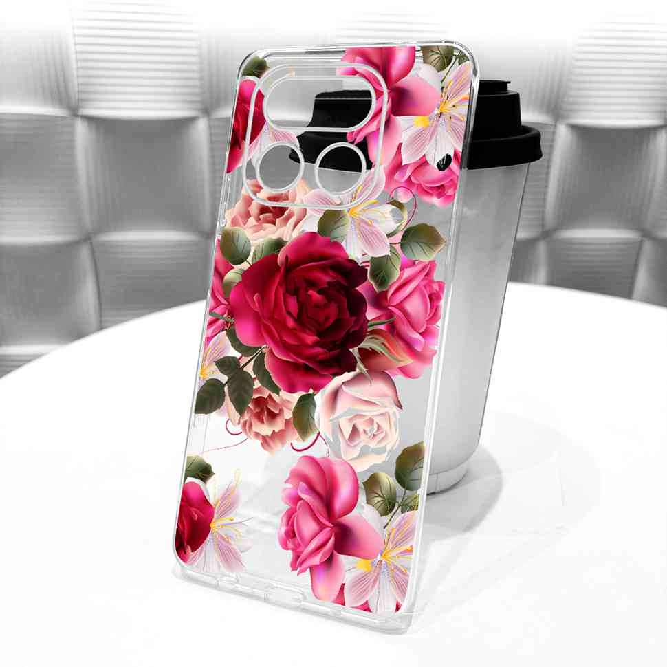 Petty Rose Flower Cover For Realme 16 Pro Plus Case Soft Silicone Back Cover Phone Case For Realme16 Pro Pro+ 5G Bags
