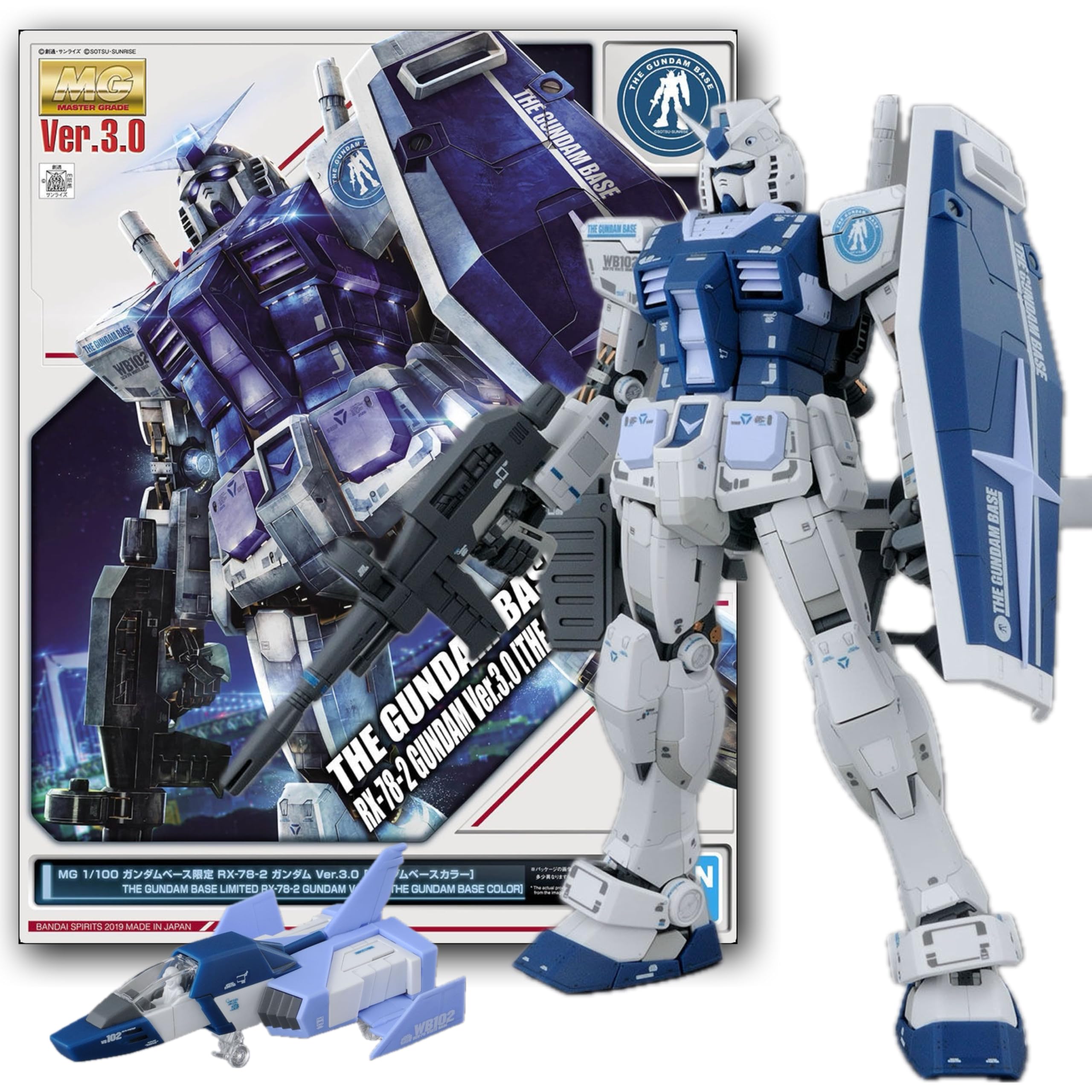 

[MG] 1/100 Base Limited RX-78-2 Ver.3.0 [Base Color] Plastic Model