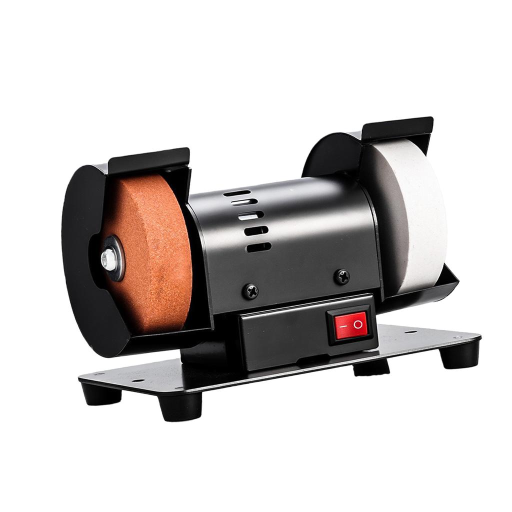 Heavy Duty 220V Electric Grinder Sharpener With 75mm Disc And Protective Cover For Drilling And Sanding Applications