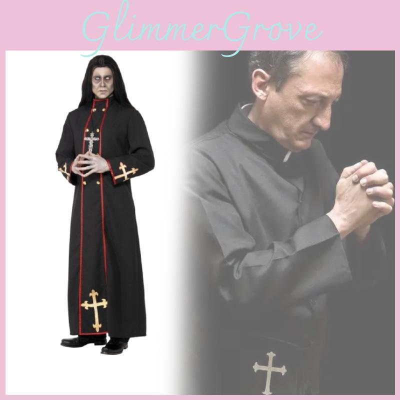 Cloak Costume Pastor Men Women Made  Cosplay Events Costume Legends Of Evil Robe