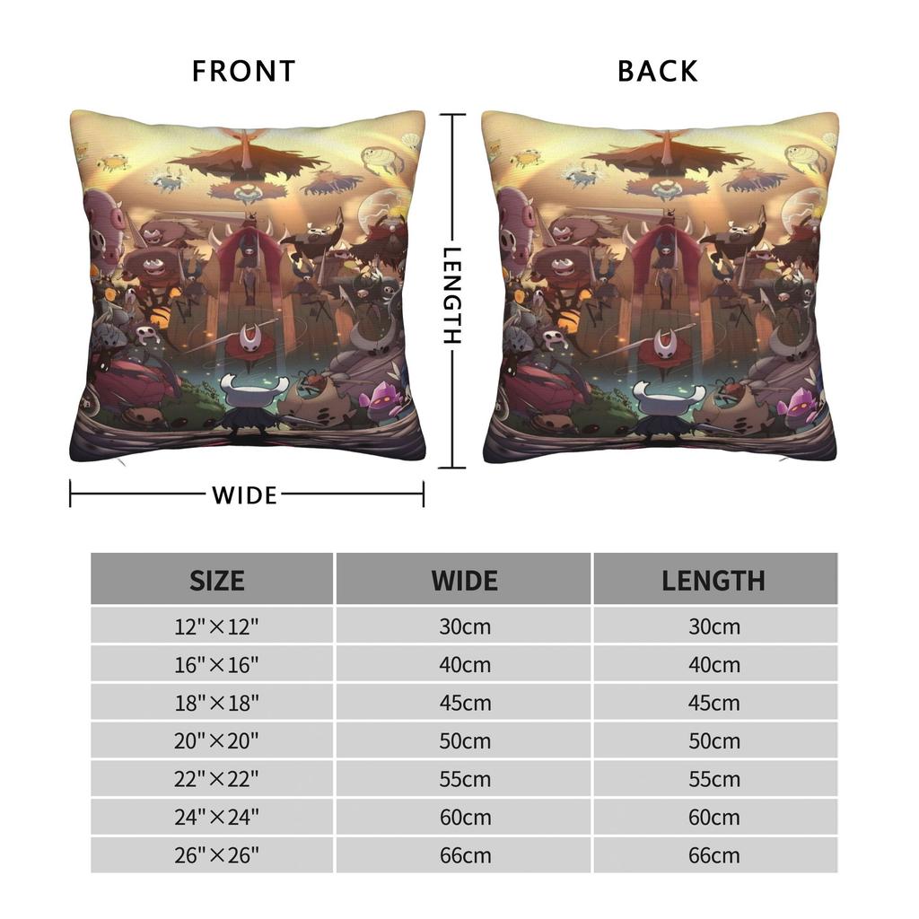 Hollow knight Cartoon Game Knight and Hornet Pillowcases Fashion Pillow Case For Office Car Home Decor Comfy Pillow Cover