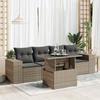 VidaXL Garden Furniture Set 5 Pcs with Grey Cushions Braided Resin 3326721