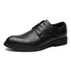 Fashion Classic Brand Patent Leather Shoes for Men Casual Business Shoes Lace Up Formal Office Work Shoes for Male Party Wedding Oxfords