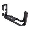 Hand Grip L Plate Bracket Fit for Fujifilm X-T5 Camera Quick Release Plate Wooden Handgrip L Shape Grip Black