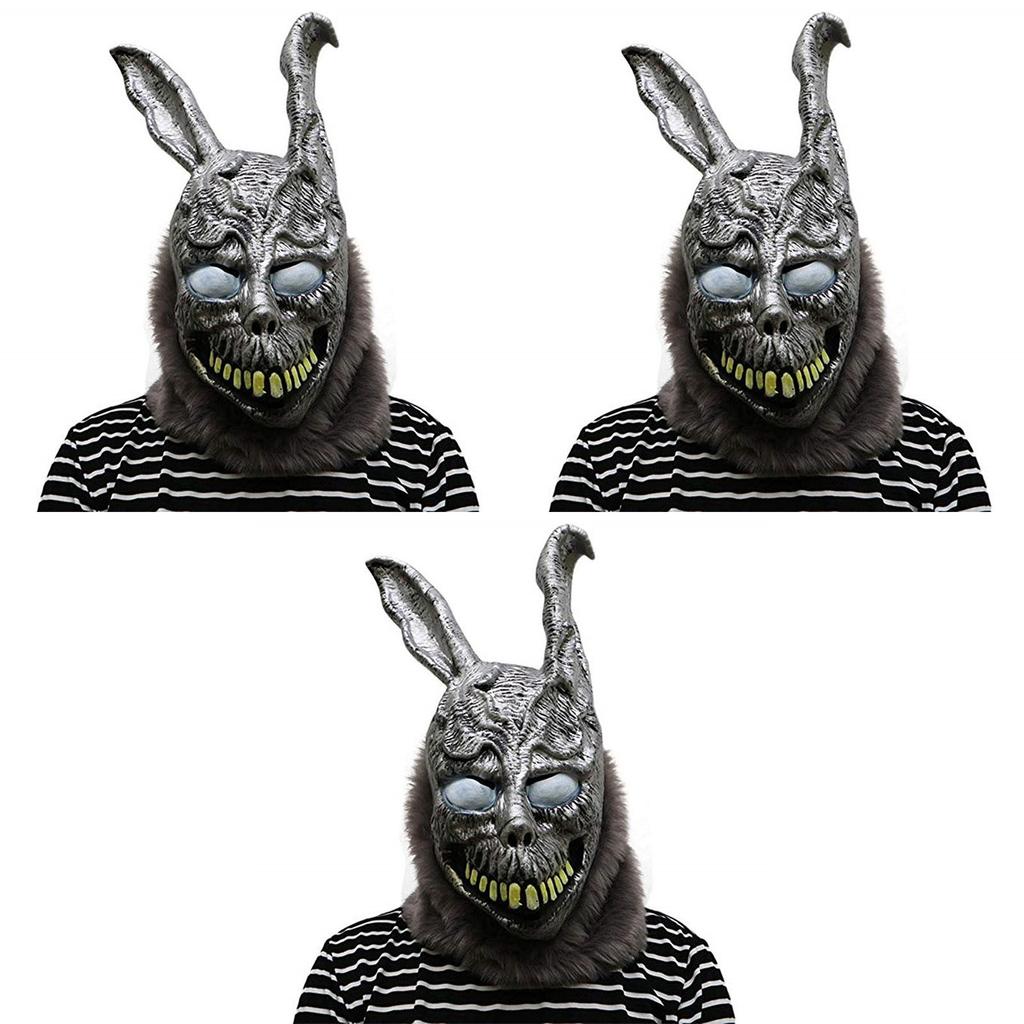 Donnie Darko Frank Rabbit Mask Halloween The Bunny Latex Hood With Mask Fur
