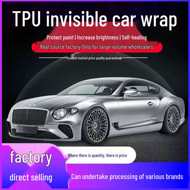 TPU Invisible Car Paint Protection Film - Transparent, Scratch-Resistant, Self-Healing Wrap Wanhua TPH 6.5MIL 2-Year Warranty