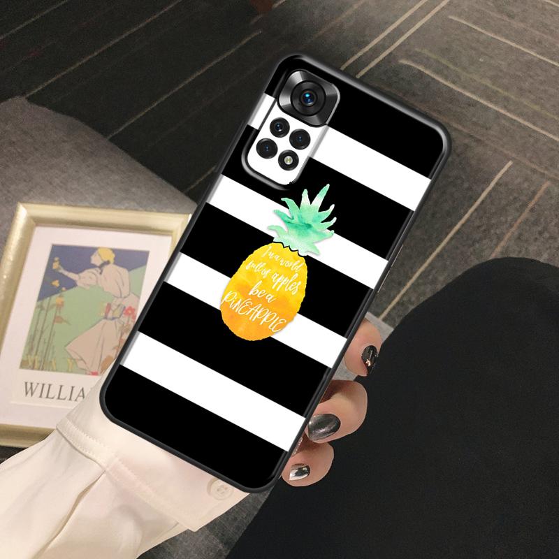Summer Fruit Pineapple Funda For Xiaomi Redmi Note 13 14 Pro 9 10 11 12 Pro 10S 11S 12S Redmi 13C 10C 12C 14C Case