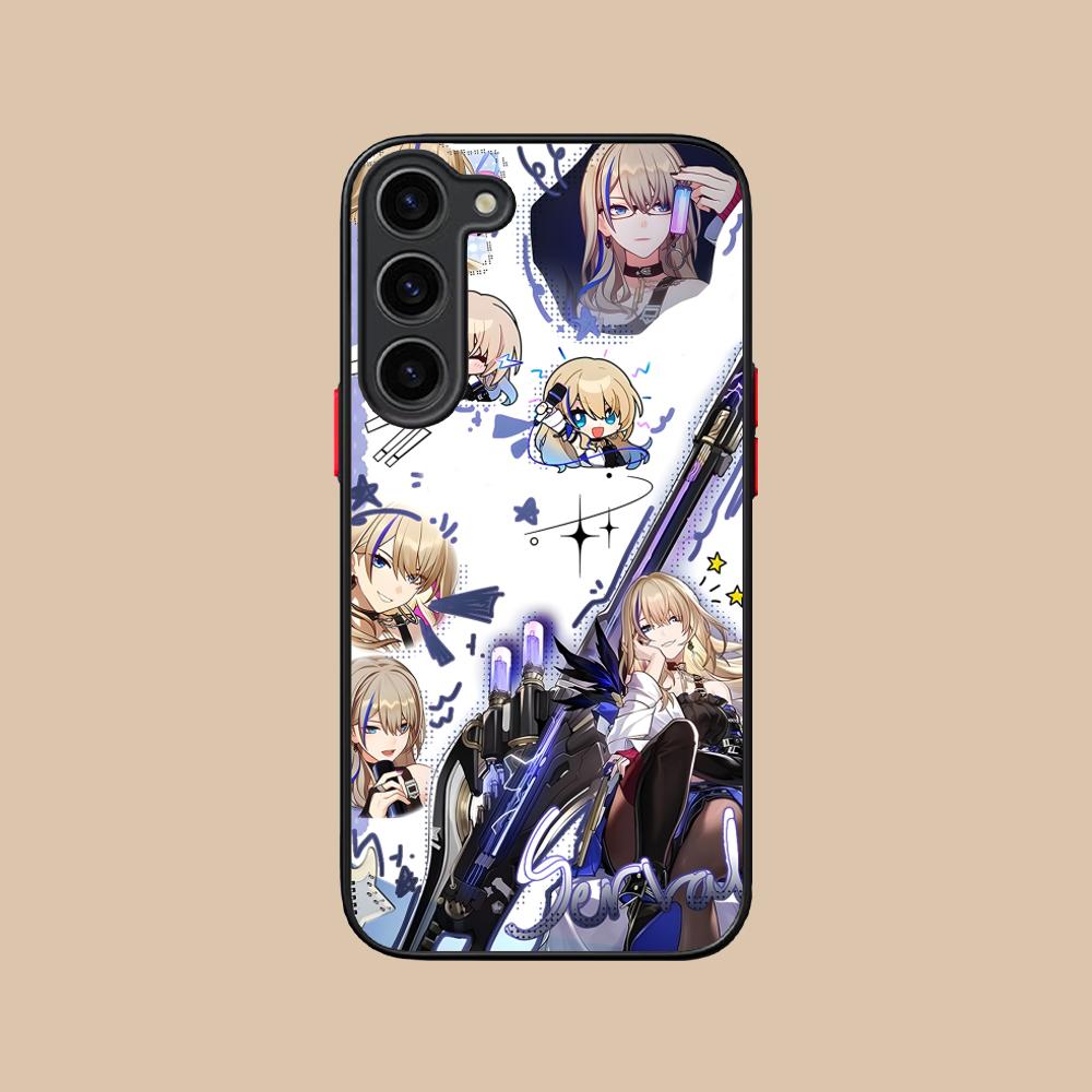 HSR Serval Silicone Mobile Phone Case for Samsung Galaxy S26 S25 S24 S23 S22 S21 Plus FE Ultra Colorful Cover