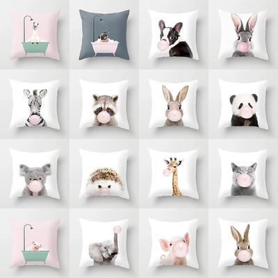 Dekorative Kissenbezüge Niedliche Tiere Heimdeko Auto Kissenbezüge Sofa