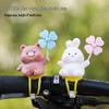 Pinwheel Paradise Tie-Up Doll: Cute Electric Car, Bicycle, Motorcycle, and Stroller Decoration