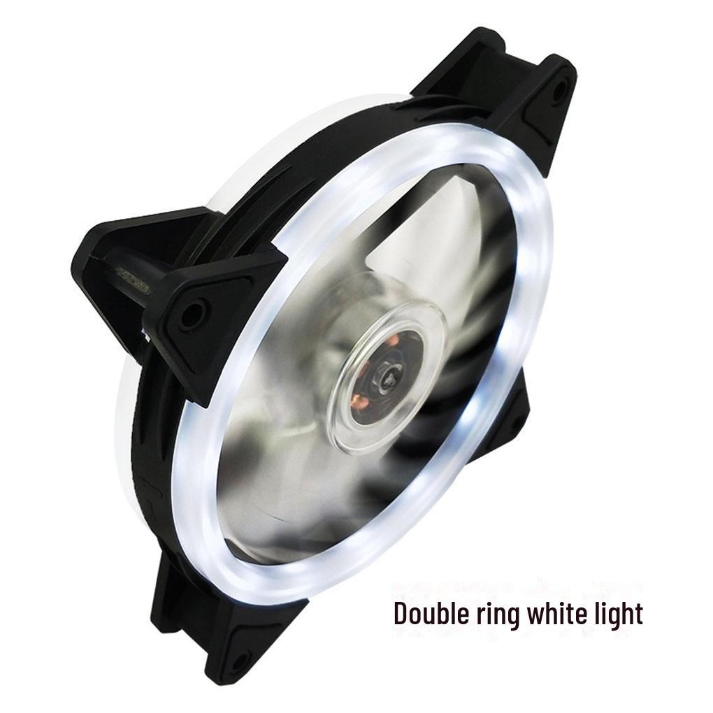 12cm RGB LED Ultra-Quiet Desktop Computer Chassis Cooling Fan