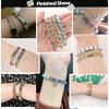 Zircone Brillante Farfalla Fiocco Cuore Link Charm Italiani Adatti per Bracciale in Acciaio Inossidabile da 9mm Gioielli da Donna Fai da Te Creazione Regali