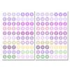 Adesivos Coloridos de Bolinhas com Letras Alfabeto Número Decalques DIY para Scrapbooking Diário Projetos de Artesanato Fácil de Remover Removível Essencial para Planejador Cartão