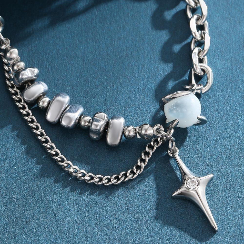 Eye Cats Contemporary Starburst Geometric Necklace Unisex Stylish Jewelry All For