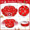 Cat Tunnel Christmas Tree Skirt, 3FT Round Donut with Plush Ball, Red Festive Decor for Small Pets
