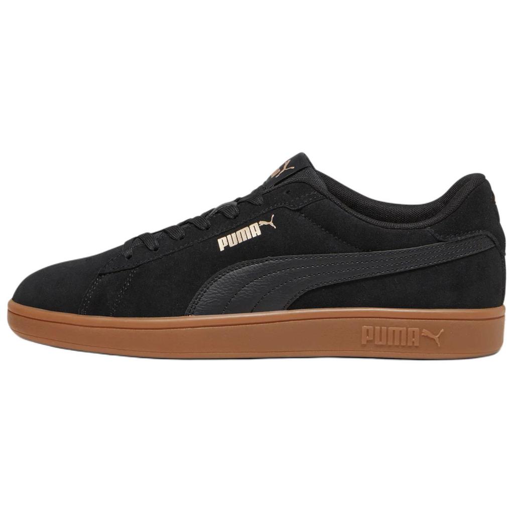 Puma Smash 3.0 Black Gold Gum Men Sneakers 390984-10