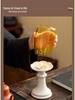 Chinese Forbidden City Glass Candlestick: Zen Tea Room Atmosphere Candle Lamp Decoration