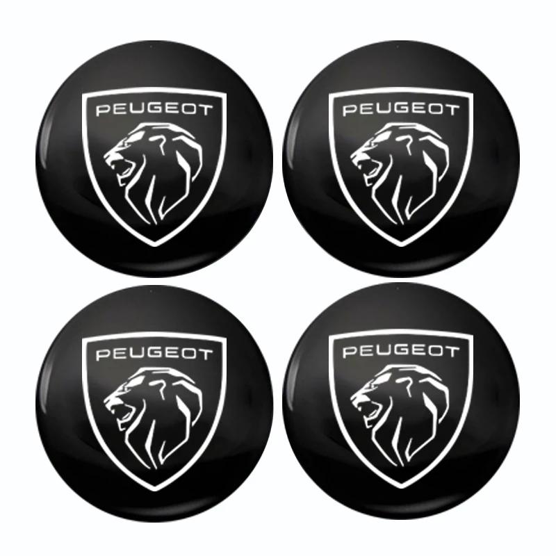 

Car Sticker 2025 Hot Peugeot Car Wheel Hub Center Metal Decals Sticker Accessories For Peugeot 408 4008 308 3008 Rifter 5008 508