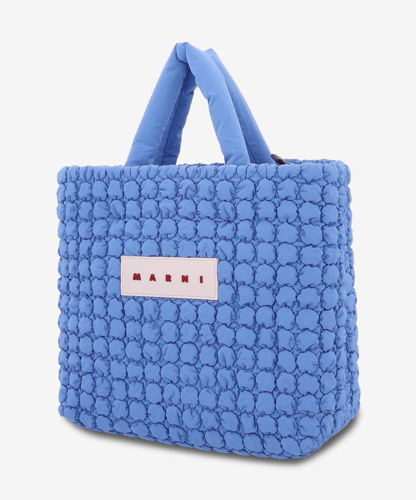 Marni Square Logo Tote Bag - Irish Blue / Bmmp0131U5P856200B50
