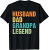 Husband Dad Grandpa Legend Best Father's Day Vintage Funny Gift Unisex T-Shirt